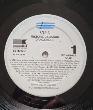Michael Jackson Dangerous Doble Vinilo