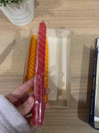 Confezione di candele a spirale vintage