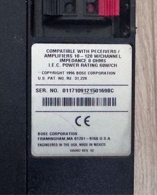 Altavoces Bose 201 Serie IV