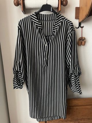 Camicia lunga a righe