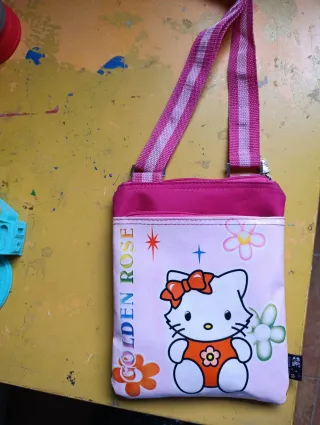 Bolso Hello Kitty Niña Rosa y Naranja