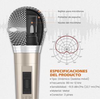 MICRÓFONO DINÁMICO TALOMEN L-52