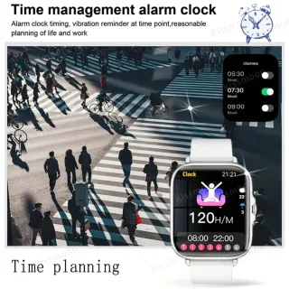 Reloj Inteligente AI Azul y Blanco