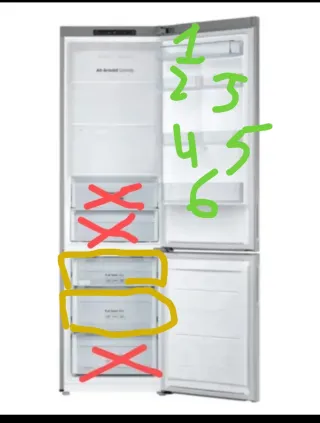 Cajones Nevera Samsung RB37J5000 + compatibles