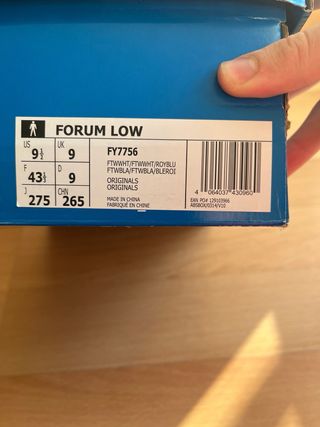 Adidas Forum Low Azul/Blanco