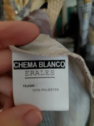 Blusa poliéster estampado geométrico talla 48