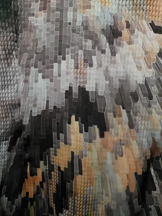 Blusa poliéster estampado geométrico talla 48