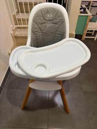 Trona Kinderkraft bebé madera gris