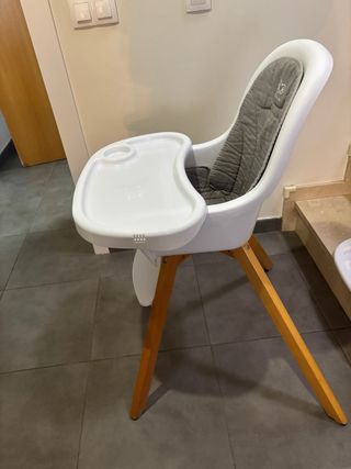 Trona Kinderkraft bebé madera gris