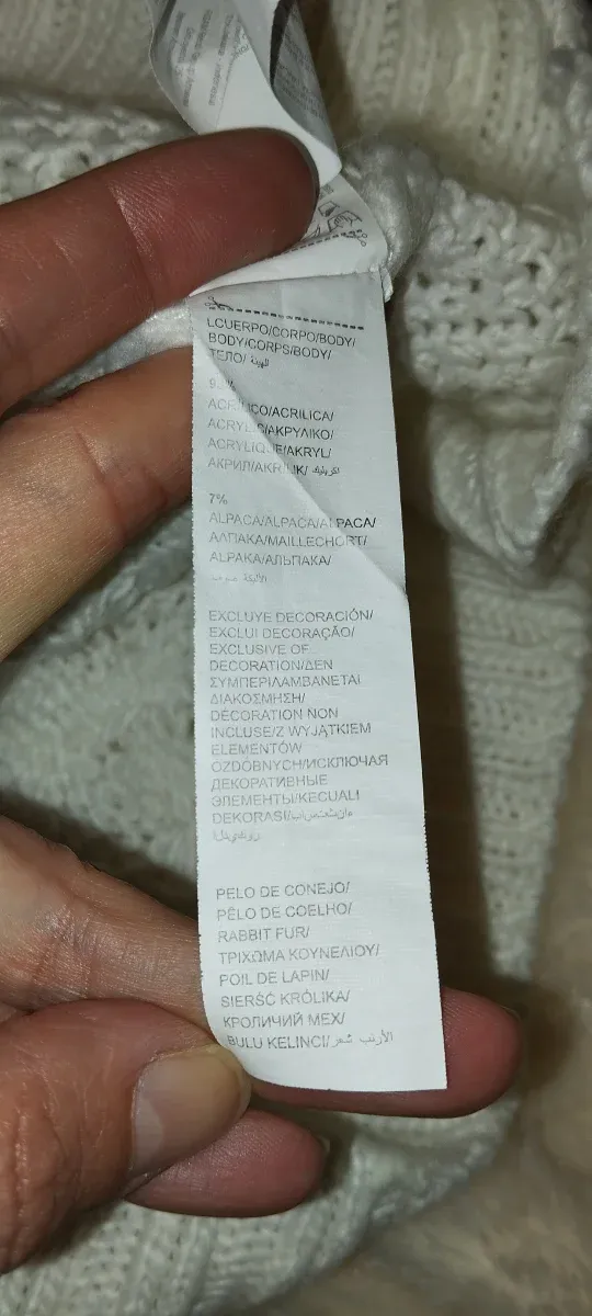 Jersey de lana blanco