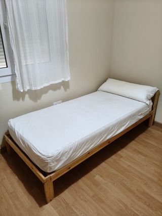 Somier individual con colchón