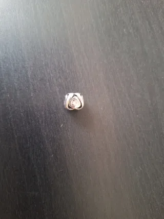 Charm Pandora Corazón Rosa Plata