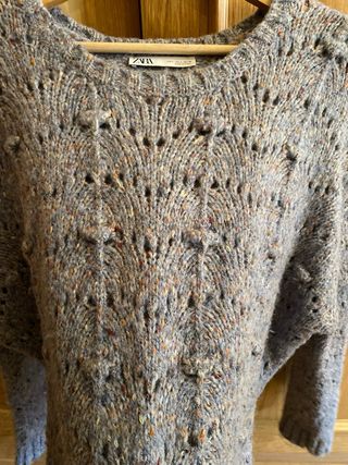 Jersey Zara corto lana multicolor