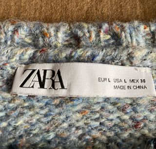 Jersey Zara corto lana multicolor