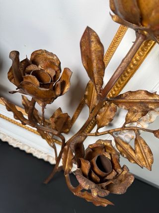 Apliques Florales Antiguos Dorados