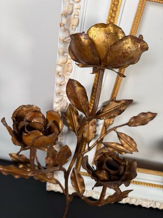 Apliques Florales Antiguos Dorados