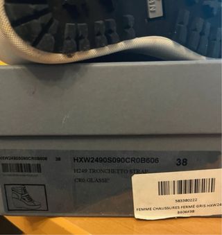 Botines Hogan piel grises y blancos nuevos