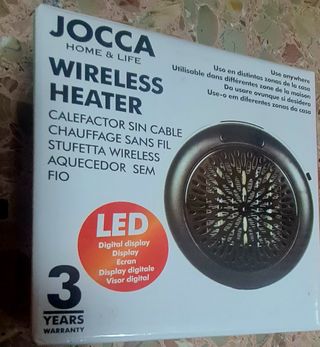 Calefactor de enchufe con mando