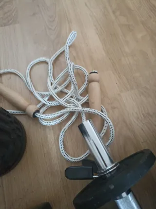 Lote entrenamiento: Mancuernas, balón, rodillo...