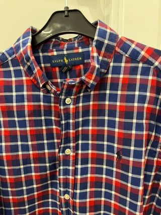 Camisa Ralph Lauren cuadros azul y rojo