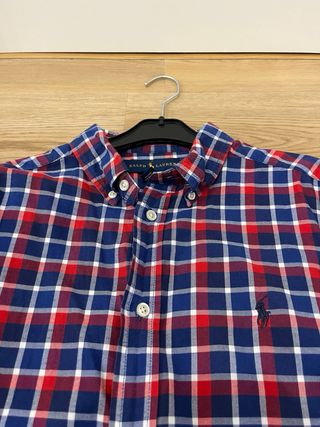 Camisa Ralph Lauren cuadros azul y rojo