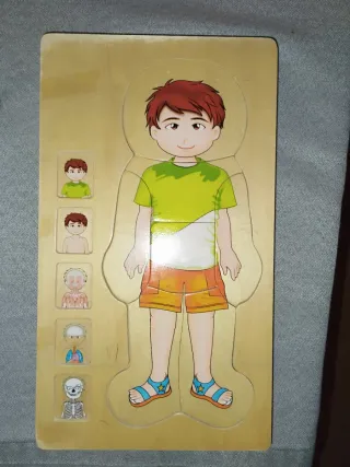 Puzzle Cuerpo Humano Madera Niños
