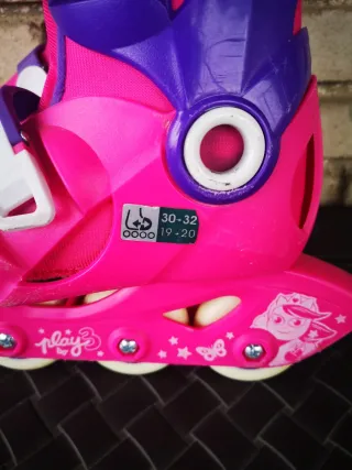 Patines Oxelo Niña Rosa y Morado talla 30/32