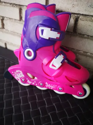 Patines Oxelo Niña Rosa y Morado talla 30/32