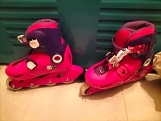 Patines en línea rosas talla 30-32