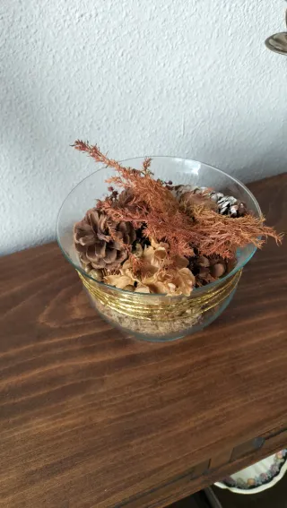 Centro de mesa vidrio decorativo