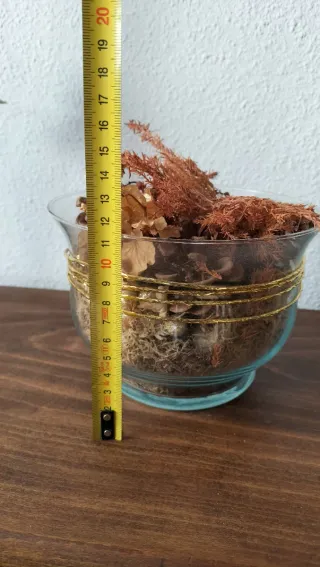 Centro de mesa vidrio decorativo