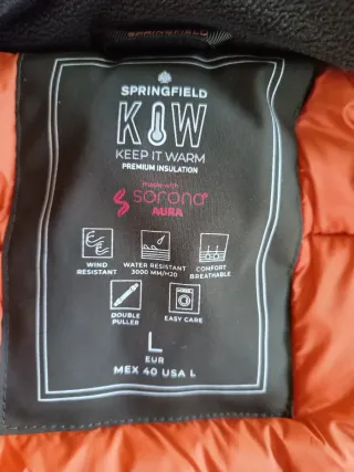 Abrigo Springfield Talla L.