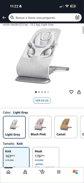 Hamaca ergonómica para bebé