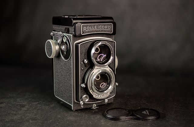 Rolleicord VB Fotocamera TLR Nera