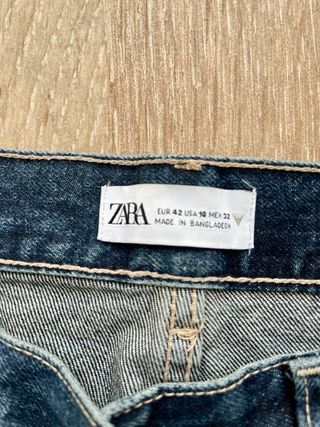 Lote 2 Pantalones Vaqueros Mujer Zara.