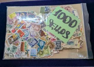 Lote 1000 sellos usados