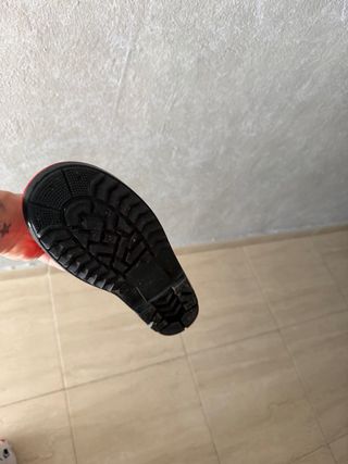 Botas de agua Spider-Man rojas para talla 35/36