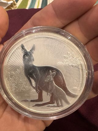 Moneda Plata Canguro Madre 10 oz 2023