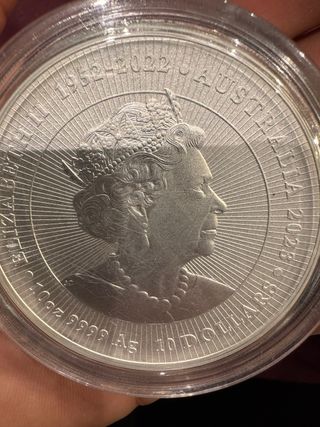 Moneda Plata Canguro Madre 10 oz 2023