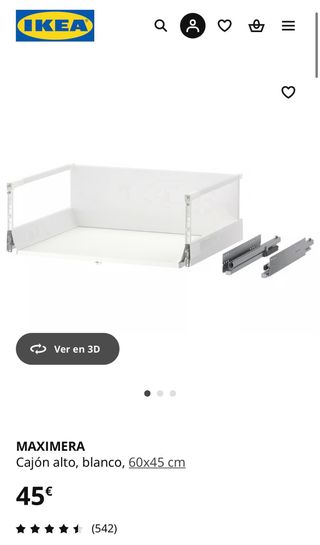 Cajón Ikea Cocina maximera