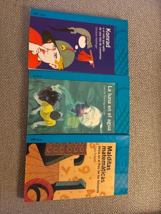 Pack libros: Konrad, La luna en el agua,Malditas m