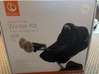 Kit invernale Stokke per passeggino Pearl White