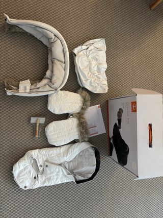 Kit invernale Stokke per passeggino Pearl White