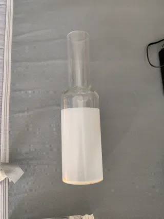 Cristal lámpara antigua