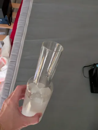 Cristal lámpara antigua