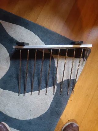 Colgador de pantalones armario acero inoxidable