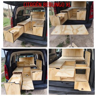 Muebles Camper furgos M/X/XL. Cama nido a medida.