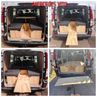 Muebles Camper furgos M/X/XL. Cama nido a medida.