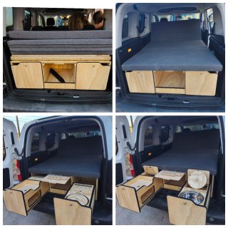 Muebles Camper furgos M/X/XL. Cama nido a medida.