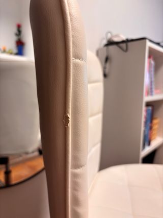 Silla de escritorio blanca